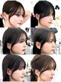前髪顔まわり韓国ヘアレイヤーカットサイドバンク2wayバンク韓国