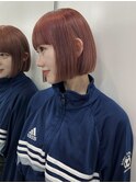 顎ラインボブ/ピンクベージュ