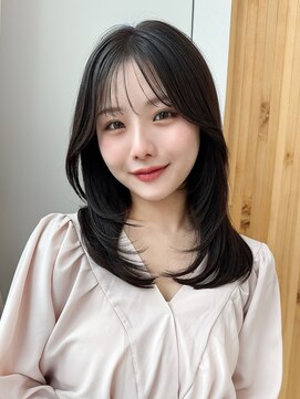 アフロート エル 錦糸町(AFLOAT L) 【20代30代】さりげないナチュラルレイヤー/小顔/黒髪/暗髪