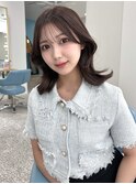 韓国ヘア/前髪/顔まわり/ブラウン/透明感/ブリーチなし