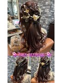 ＃ヘアセット＃結婚式＃ヘアメイク＃二次会＃ライブ＃推し活