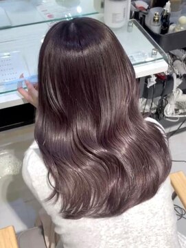 ビューバイネオリーブ 用賀店(Beau'r by neolive) 大人ガーリーダークアッシュ似合わせカットミディアムレイヤー