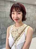 トゥコ(tuco) ショートウルフ ボブウルフ 赤髪 ピンク バイオレット