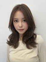 ルージュシー 堀江(RU10C)&nbsp;レイヤーカット/ブリーチなしダブルカラー/ベージュ【AI未使用】