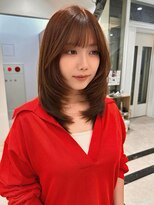 ガレリアエレガンテ 栄店(GALLARIA Elegante)&nbsp;【夏はこれ♪】動きが出るハイレイヤー×アプリコットカラー