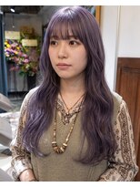 グッドフェローズ キタホリエ(GoodFellas kitahorie)&nbsp;透明感抜群のレイヤーハイトーンラベンダーブリーチ透明感カラー