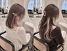 【インナー・ポイントカラー】インナー、ポイントブリーチ+オンカラー¥17900