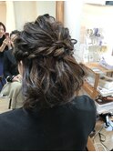 ボブアレンジハーフアップ【ヘアアレンジ　立川/立川南口】