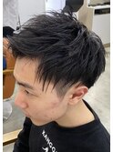 アップバング×ショート