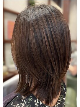 サロンデピレ 梅雨時期も怖くない、ツルツルストレート #髪質改善#縮毛矯正