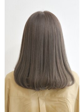 レス(Les.) 【縮毛矯正,髪質改善】大人かわいい透け感カーキグレージュ