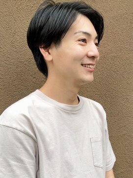 トップヘアー アヴェニュー 刈谷(TOPHAIR Avenue) 人気のセンターパートツーブロック/アッシュブラック