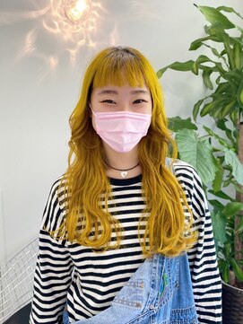 ギグスダブル 栄店(gigs double) ロング/ビタミンイエロー★