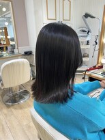 ネオリーブ チロル 横浜西口店(Neolive CiroL.)&nbsp;切りっぱなしロブ×縮毛矯正 美髪 髪質改善