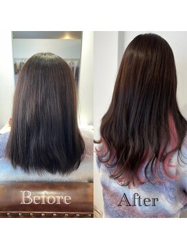 イニット 奈良新大宮(init.) 20代 30代 40代 エクステ モテ髪 ラインカラー ハイライト