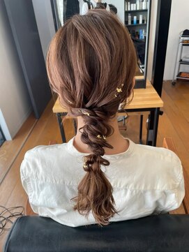 ヘアカロン 熊本下通店(Hair CALON) ヘアセット前髪カットトリートメントダブルカラーインナーカラー
