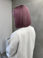 アンバー(UMBER)&nbsp;ピンクパープル　全頭ブリーチ