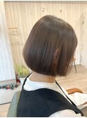 ショートボブ☆20代30代40代グレージュ大人かわいい
