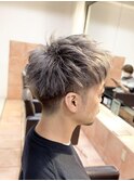 スパイキーショート/ブルーブラック/フェザーパーマ/メンズ37