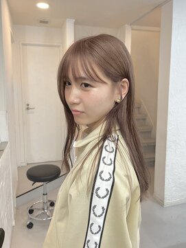 ミーム 原宿 表参道(meme) ☆ハイトーンブリーチミルクティーカラーホワイトベージュカラー