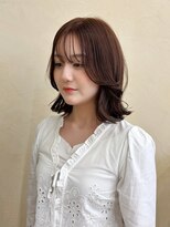 スニュウ(snuw)&nbsp;(snuw_hotaru)レイヤーボブマロンベージュラベンダーミルクティ