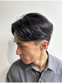 フェザーパーマセンターパートマッシュショート