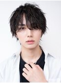ソフトツーブロック/刈り上げ/センターパート/ツイスト/ビジネス