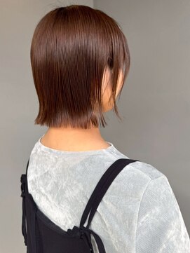 ナカオコアフュール(NAKAO COIFFURE) マロンブラウン ミニボブ 艶髪 髪質改善 ダメージレス