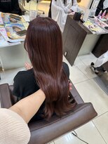 フォルテ 草薙店 ピンクブラウン 暖色カラー 韓国ヘア