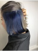 クールブルーインナーカラー
