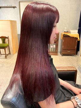 ニフティ(NIFTY) ワインレッド　20代/ボルドールビー/ブリーチなし/上通り