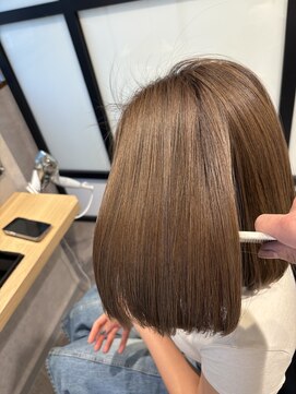 ハクバイジェービー 稲毛(hak by jb) 丸型◎髪質改善カラーで作るアッシュベージュ[稲毛駅/白髪染め]