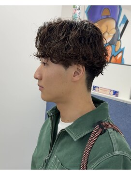 ビカム 名駅(become) 【サーフカールパーマ】メンズセンターパートコンマバング名古屋