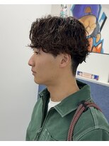 ビカム 名駅(become) 【サーフカールパーマ】メンズセンターパートコンマバング名古屋