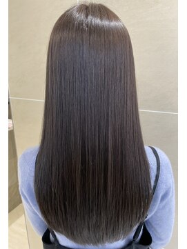 透明感アッシュブラウン×髪質改善トリートメント