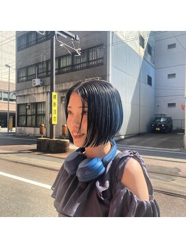 【ショート×ネイビー】