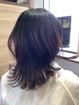 ヘアーメイク トレコローリ(hair make trecolori) 【trecolori津田沼】束感くびれミディアムレイヤー