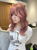 テトラ バイ ネオリーブ 横浜西口店(tetra by neolive)&nbsp;ペールピンク　ハイトーン　ケアブリーチ　ウェーブ巻き横浜★