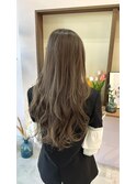 透明感カラー×ミルクティーアッシュ