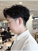 フェザーパーマニュアンスパーマ毛流れパーマメンズパーマ