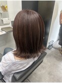 ダークパープル/ナチュラルショート/ミルクブラウン/市川いづみ