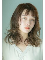【倉崎涼】ゆるふわパーマで可愛いセミディレイヤー