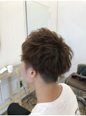 メンズのツイストパーマ