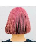 コントラストピンクボブ
