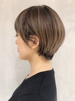 アイティー バイ アルバム 浦和店(IT by ALBUM) グレージュショート_オリーブカラーハイライトカラー_ba240861