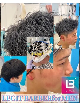 レジット メンズ ヘアサロン(LEGIT MEN's HAIR SALON) アップバングショート×ソフトツイストストローク