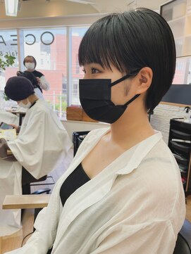 オーシャン(Ocean) ［OCEAN　Hair&Life]シースルーバング/ミニウルフ/マッシュ