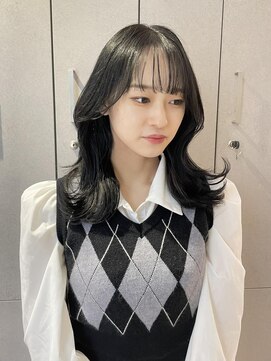 ヨーク(YOKE) 【 YOKE 】小顔外ハネミディアムくびれヘア韓国