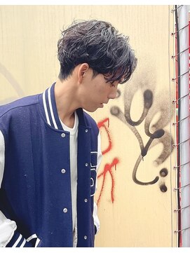 コネクト(Connect) ニュアンスパーマ前下がりセンターパート