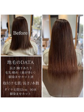 フツーロ 栄(FUTURO) グラデーション/カラー/ブラウンカラー/エクステ/プルエクステ